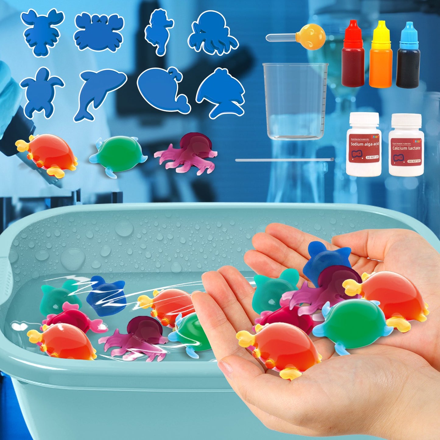 DIY Water Spirit Experiment, Science Kit for Kids Ages 8-12 Years, Magic Water Squishy Kit Experiment Gift for Kids Ages 8 and up.