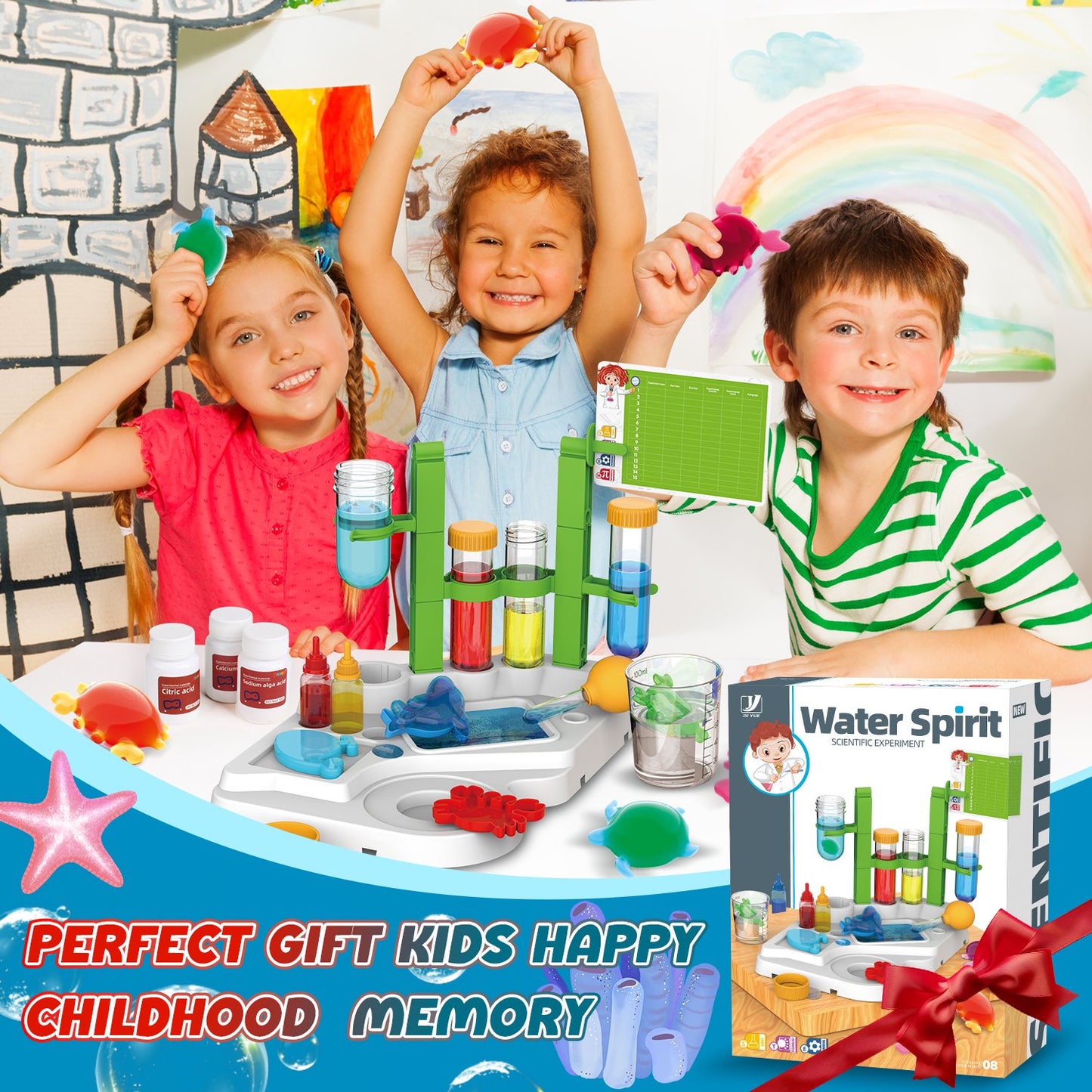 DIY Water Spirit Experiment, Science Kit for Kids Ages 8-12 Years, Magic Water Squishy Kit Experiment Gift for Kids Ages 8 and up.