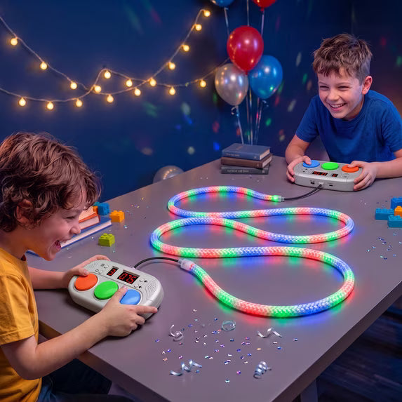 2-Player Handheld Game for Kids Ages 6+, Electronic Reaction Game with LED Strip Lights & Sounds, Party & Family Games for Kids, Christmas Birthday Gift Ages 6 7 8 9+.