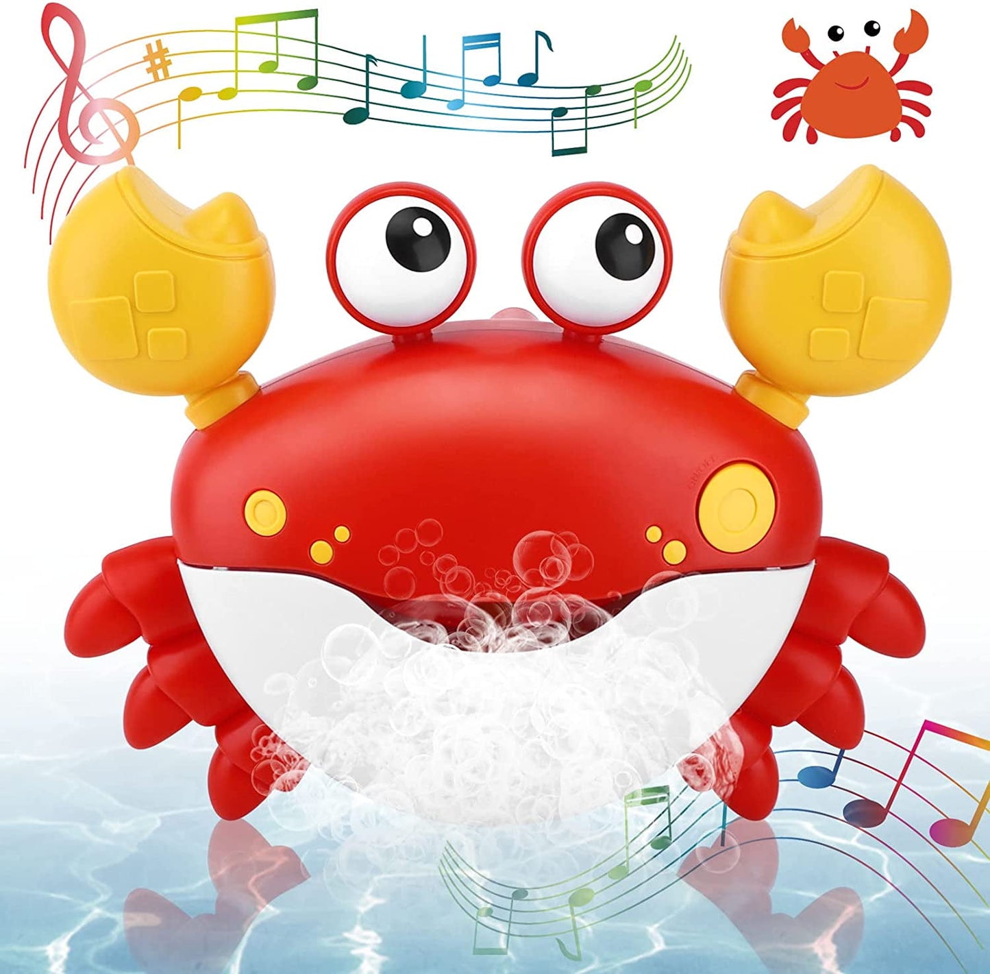 Bubble Crab Bath Toys - Automatic Bubble Maker Baby Bath Toys for Toddlers, Bubble Bathtub Toys with Music, Bubble Machine Toddlers Bath Toys for Kids