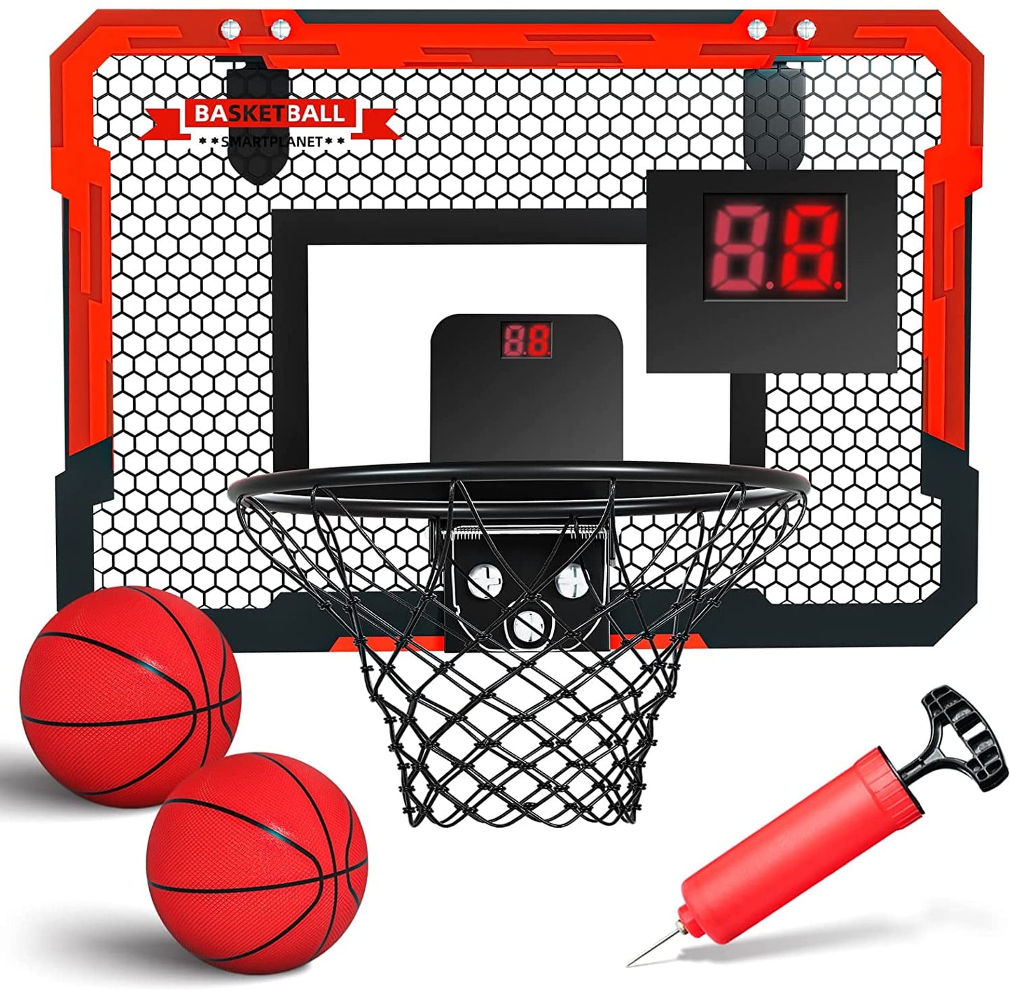 Kids Basketball Hoop Toys, Toddler Basketball Hoops with Scoreboard, Indoor Outdoor Play Mini Portable Basketball Goals Outside Toys Backyard Games for Boys Girls Age 3-8 Gifts
