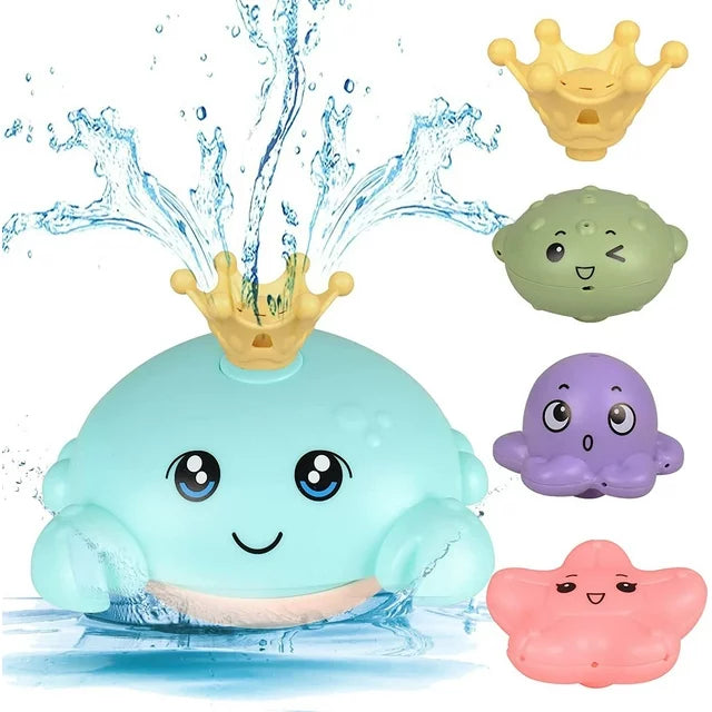 Crab Baby Bath Toys for kids, 4 Water Spray Modes Light-up Flashing Bathtub Toys for Toddler Boys Girls Gift Aged 6 Months+