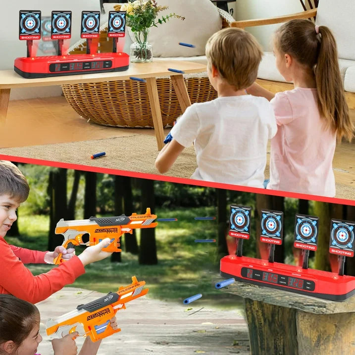 Electronic Shooting Target for Kids - Digital Scoring, Fun Shooting Game for Children 6 7 8 9 10+, Shooting Accuracy Trainer Christmas Gift Toy for Boys Girls