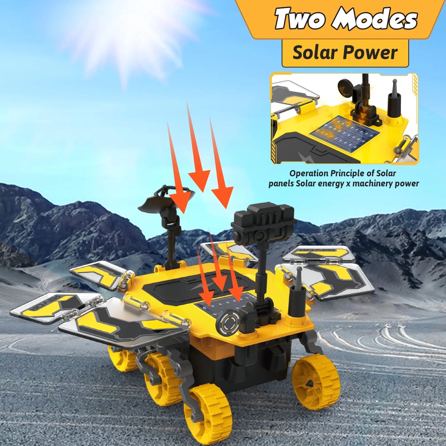 Solar Robot Kit Toys for Boys 8 9 10 11 12 13, Mars Rover Set STEM Educational Toys, Science Building Kit Birthday Christmas Gift for Kids Boys 8-13 Years.