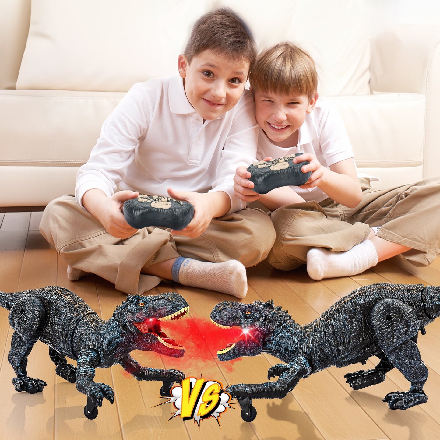 Remote Control Dinosaur Toys for Toddler Boys 3 4 5 6 7 8 Years, Walking & Roaring Simulation T-Rex Dinosaur Birthday Christmas Gift for Boys 3-8 Years Old.