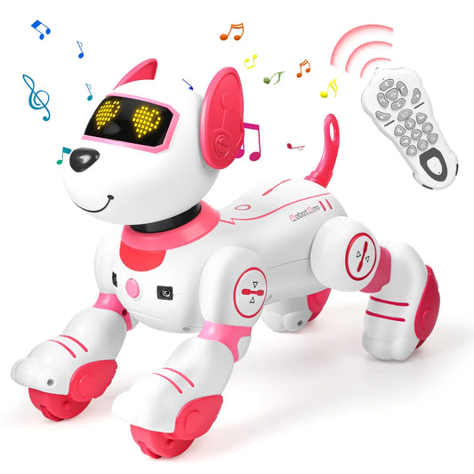 Remote Control Robot Dog Toys for Kids Toddlers 3 4 5 6+ Years, Smart Robot Pet Toys, Birthday Christmas Gifts for Girls Boys 3-8 Years.