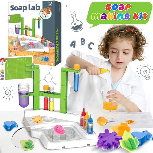 DIY Soap Lab Experiment, Science Kits for Kids Ages 8-12 Years, STEM Educational Toys, Chemistry Experiment Learning Toys Christmas Birthday Gift.