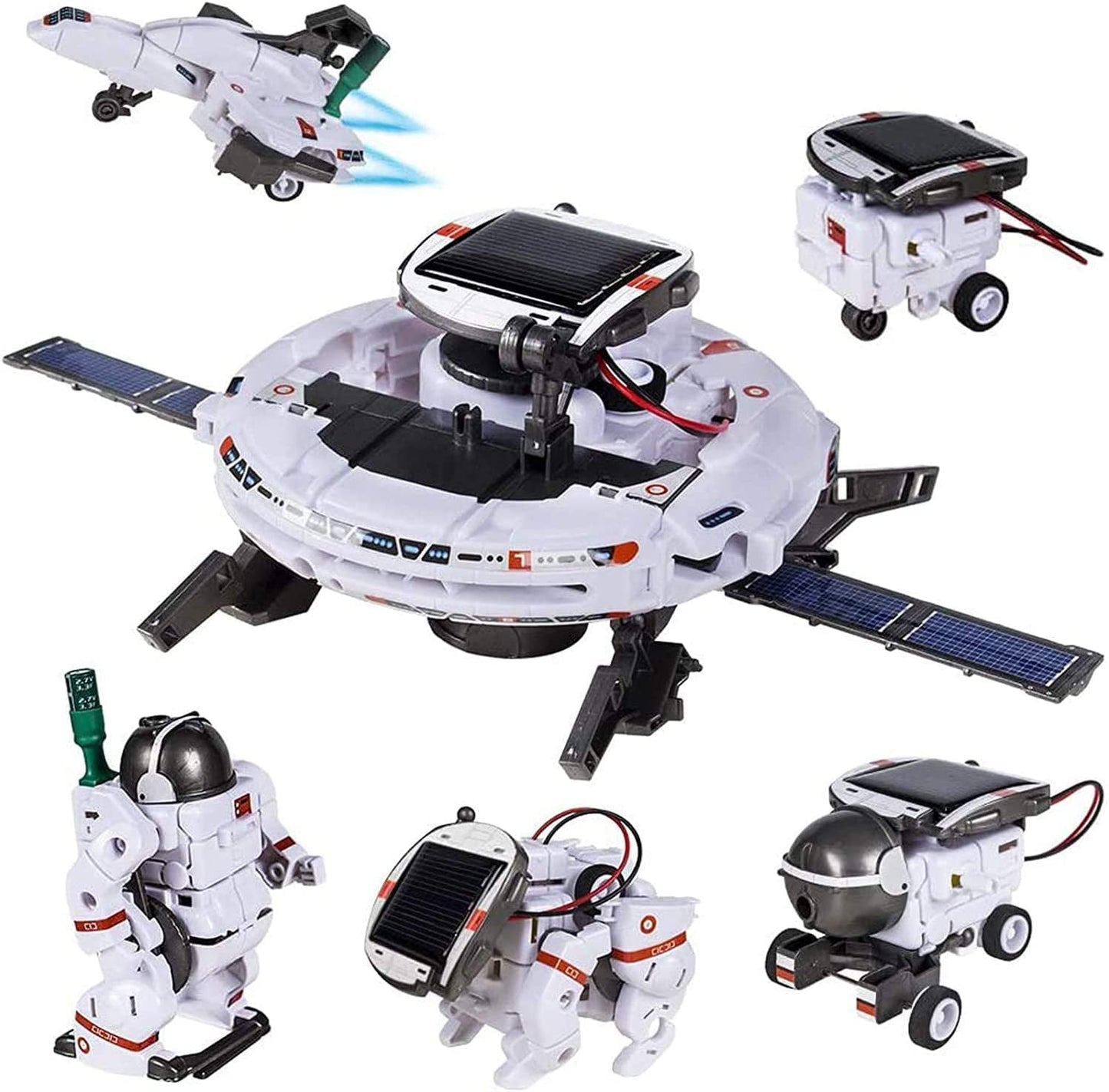 STEM Toys 6-in-1 Space Solar Robot Kit,Educatoinal Learning Science Building Toys Gift for Kids Age 8 and Up